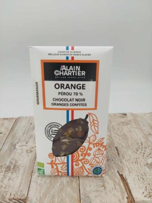 Tablette Chartier noir Oranges confites Pérou